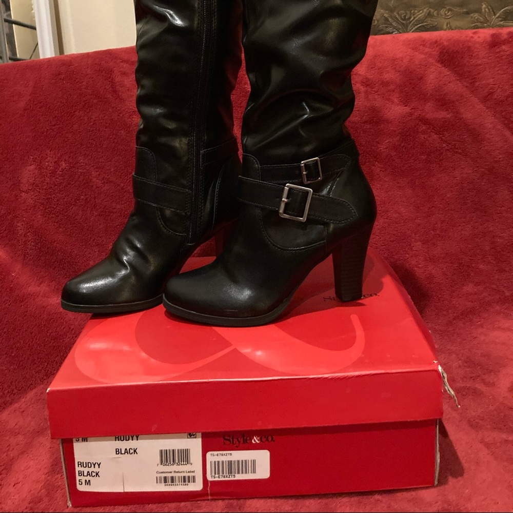 Black Boots Size 5.5 NWT